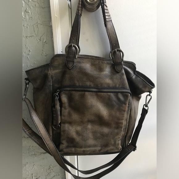 Free People• We The Free Rover Leather Tote in Bark 🦄🦄🌟 amazing bag!! - Picture 7 of 16